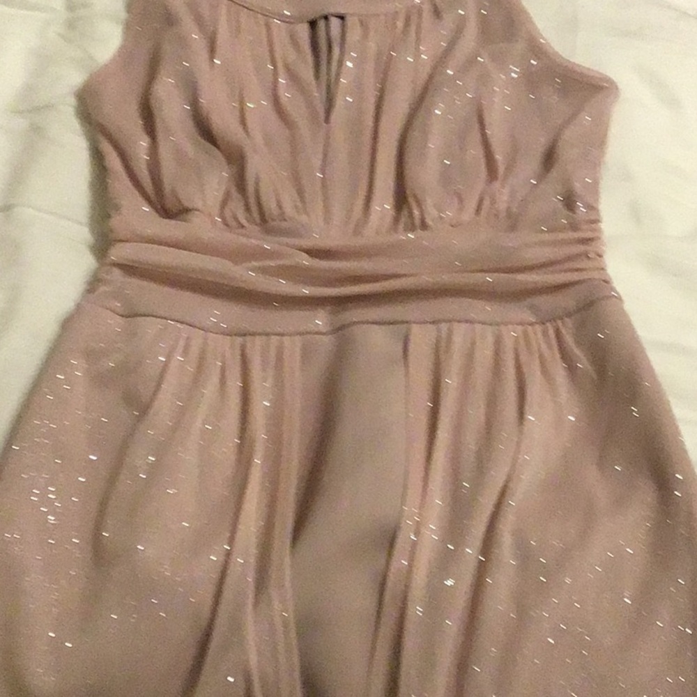 Elegant Glittery Light Pink Dress - Picture 9 of 9